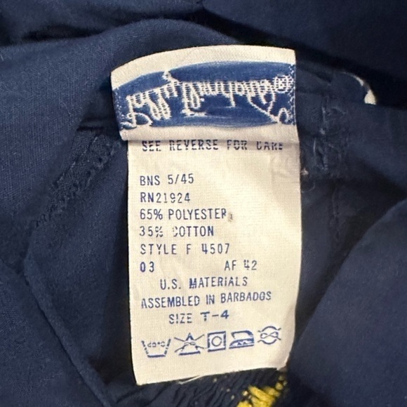 Vintage Polly Flinders Smocked ABC Dress 4T - Picture 6 of 8